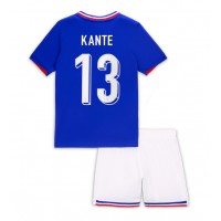 Camiseta Francia Kante #13 Primera Equipación para niños Eurocopa 2024 manga corta (+ pantalones cortos)